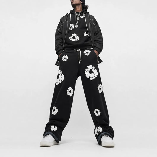 Nite Fury Floral Print Tracksuit Streetwear