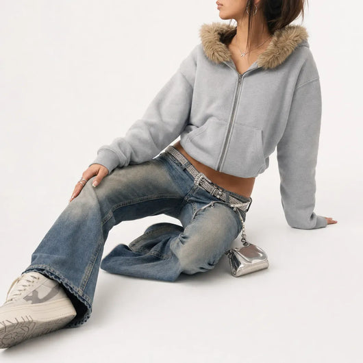 Nite Fury Furry Hooded Zip Hoodie