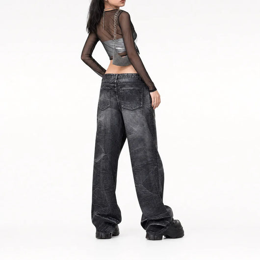 Nite Fury Gothic Baggy Jeans Loose