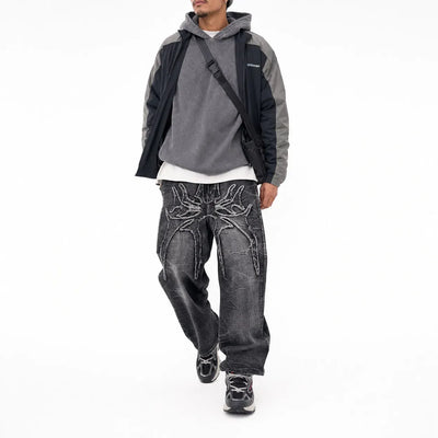 Nite Fury Gothic Baggy Jeans Loose