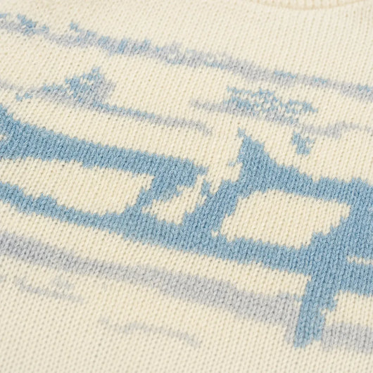 Nite Fury Graphic Abstract Knitted Jumper