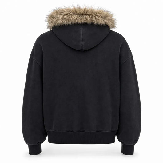 Nite Fury Grunge Distressed Oversized Hoodie