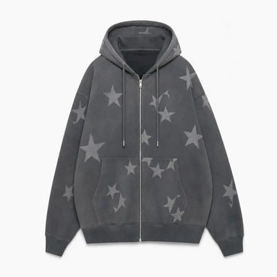 Nite Fury A / S Grunge Star Zip Hoodie