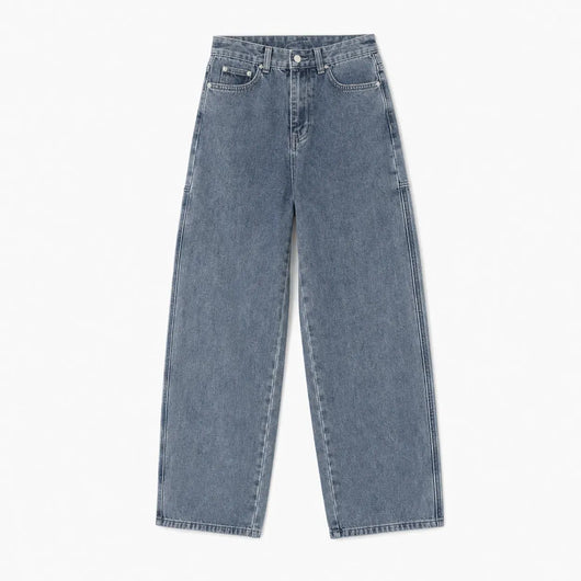 Nite Fury Grey / S High Waisted Baggy Jeans