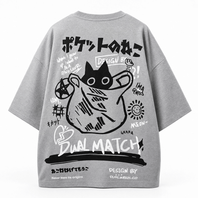 Nite Fury Gray / XS Japanese Cat T Shirt Women