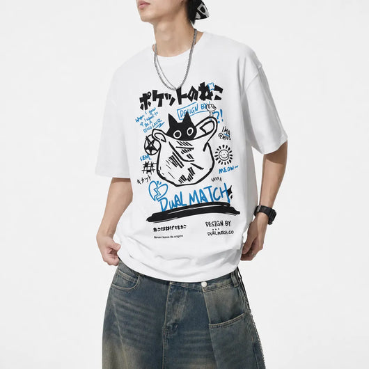 Nite Fury Japanese Cat T Shirt Women