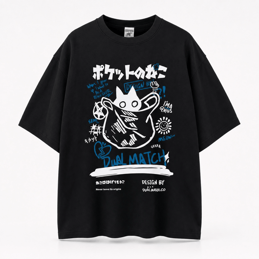 Nite Fury Black / XS Japanese Cat T Shirt Women