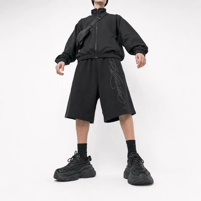 Nite Fury Knee Length Baggy Shorts