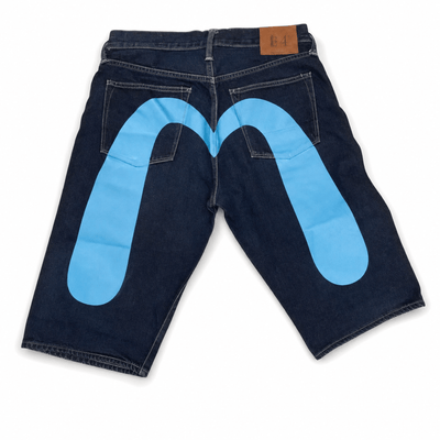 Nite Fury Baby Blue / S Loose Fit Cargo Baggy Shorts