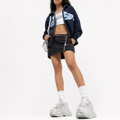 Nite Fury Loose Fit Full Zip Hoodie