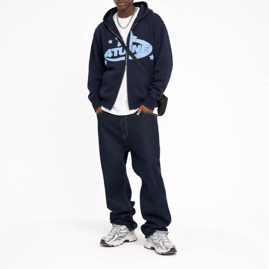 Nite Fury Loose Fit Full Zip Hoodie