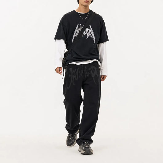 Nite Fury Loose Fit Graffiti Jeans