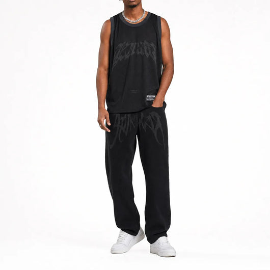 Nite Fury Loose Fit Graffiti Jeans