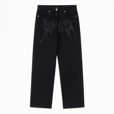 Nite Fury S Loose Fit Graffiti Jeans