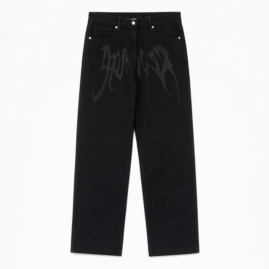 Nite Fury S Loose Fit Graffiti Jeans