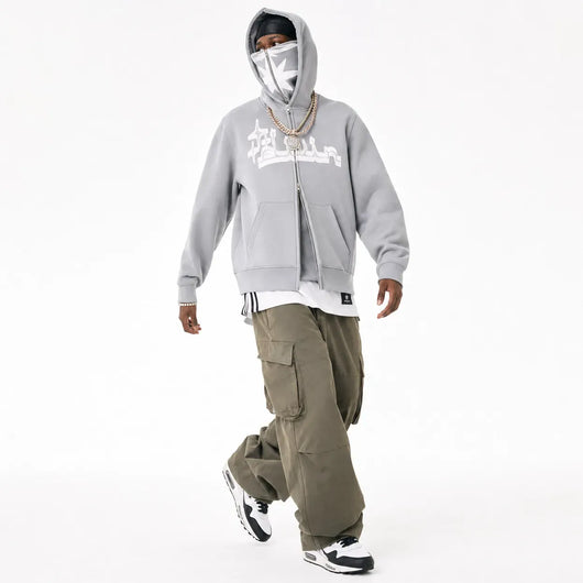 Nite Fury Oversized Full Zip Hoodie Streetwear