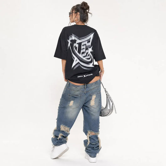 Nite Fury Oversized Graphic T Shirt