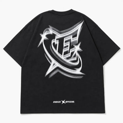 Nite Fury Oversized Graphic T Shirt