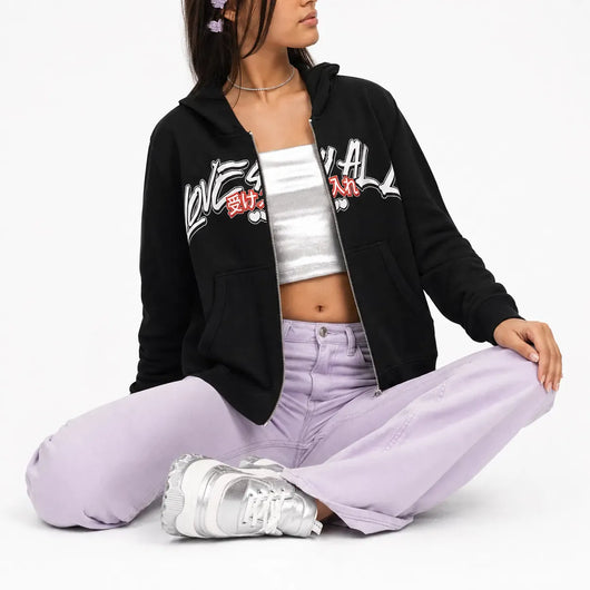 Nite Fury Oversized Hoodie Graphic Print