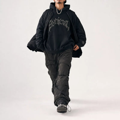 Nite Fury Oversized Streetwear Graphic Hoodie