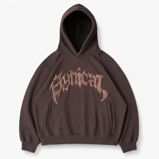 Nite Fury Brown / M Oversized Streetwear Graphic Hoodie