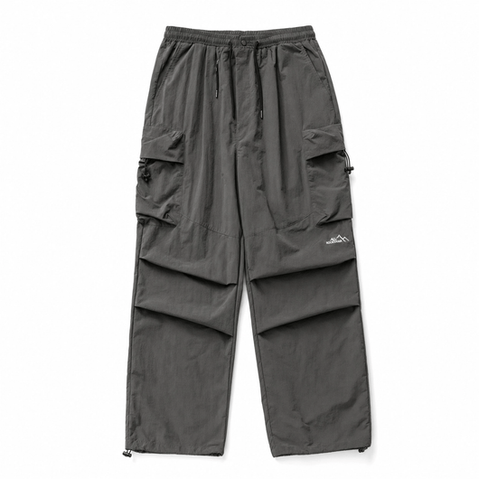 Nite Fury Gray / Green / XS Parachute Cargo Pants Baggy