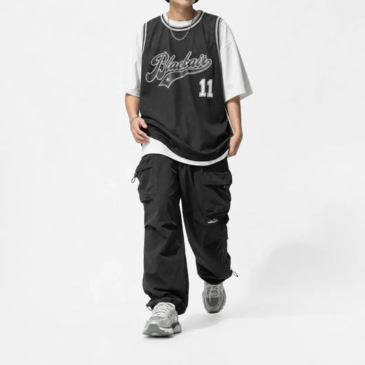 Nite Fury Parachute Cargo Pants Baggy