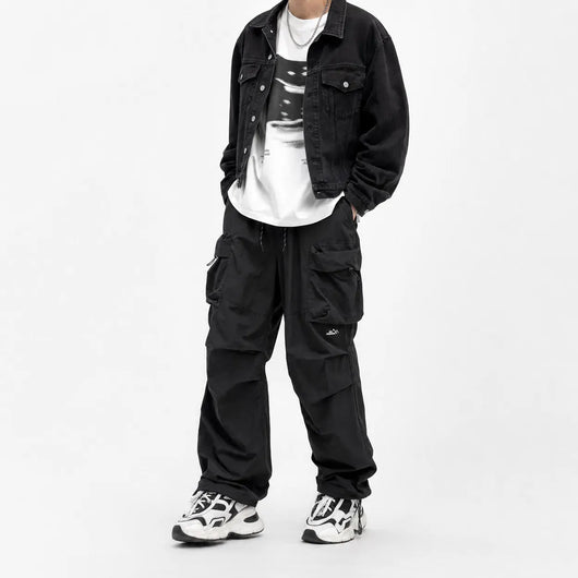 Nite Fury Parachute Cargo Pants Baggy