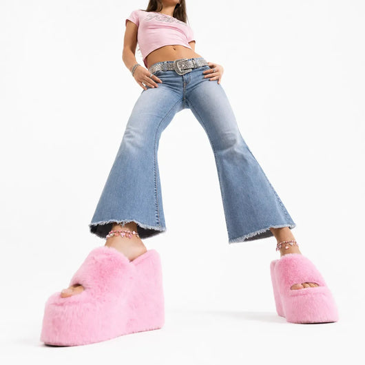 Nite Fury Platform Wedge Heels Chunky
