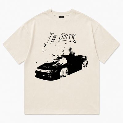Nite Fury Beige / S Racing Style Graphic T Shirt