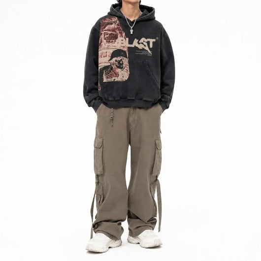 Nite Fury Retro Relaxed Zip Hoodie