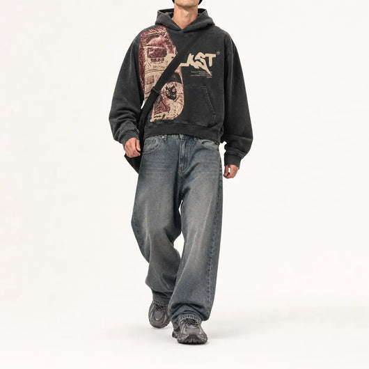 Nite Fury Retro Relaxed Zip Hoodie