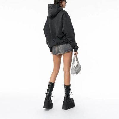 Nite Fury Retro Relaxed Zip Hoodie