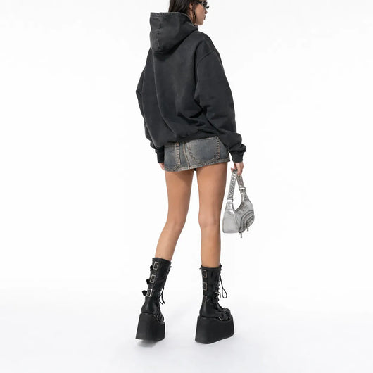 Nite Fury Retro Relaxed Zip Hoodie