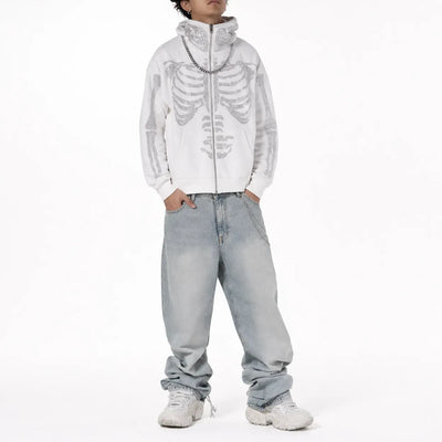 Nite Fury Rhinestone Full Zip Hoodie