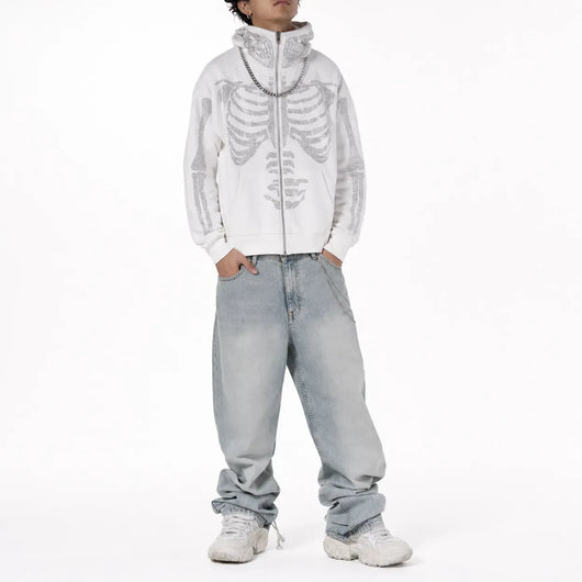 Nite Fury Rhinestone Full Zip Hoodie