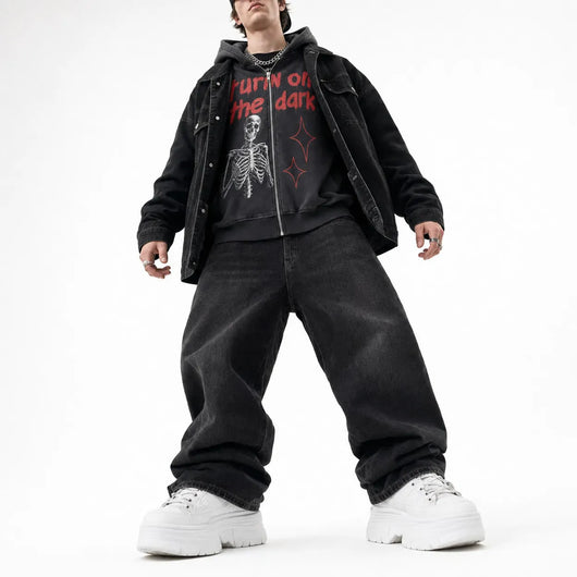 Nite Fury Skeleton Zip Hoodie Streetwear