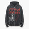 Skeleton Zip Hoodie Streetwear