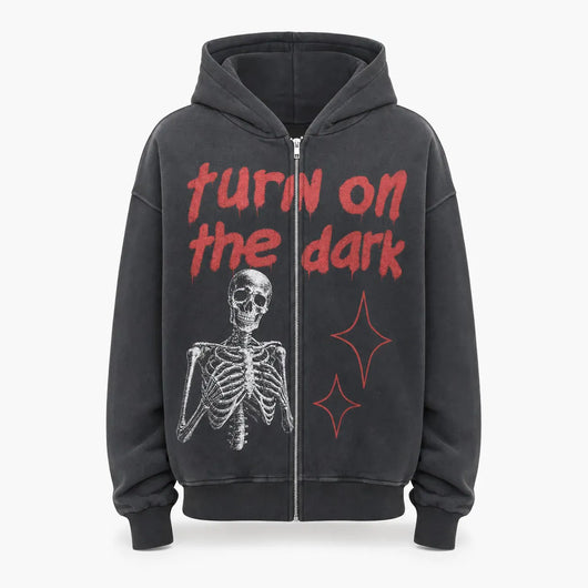 Nite Fury S Skeleton Zip Hoodie Streetwear