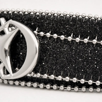 Nite Fury Star Buckle Studded Belt
