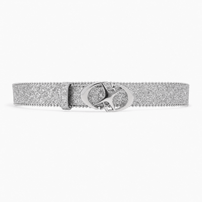 Nite Fury Silver Star Buckle Studded Belt