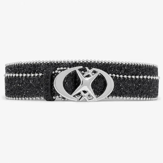 Nite Fury Black Star Buckle Studded Belt