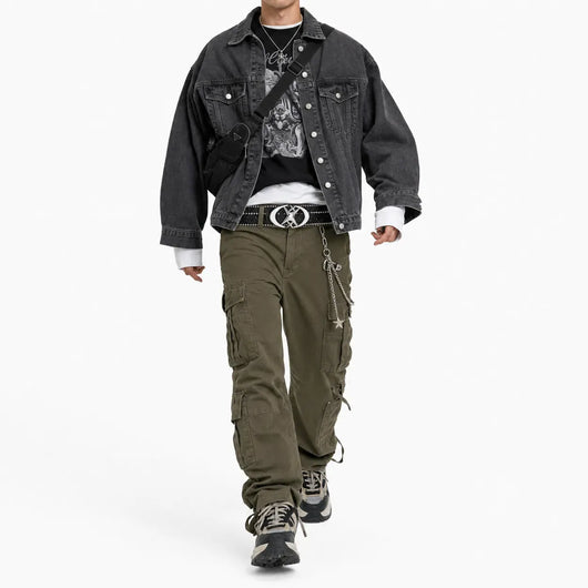 Nite Fury Star Buckle Studded Belt