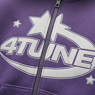 Nite Fury Star Graphic Zip Hoodie