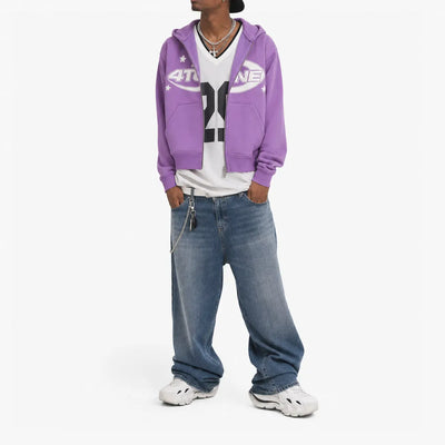 Nite Fury Star Graphic Zip Hoodie