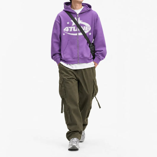 Nite Fury Star Graphic Zip Hoodie