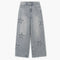 Star Pattern Embroidered Jeans