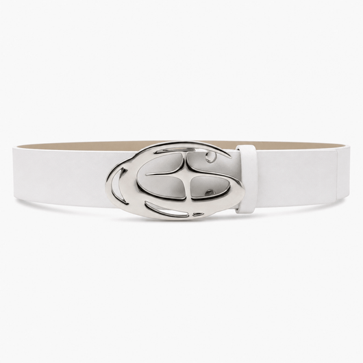 Nite Fury White Streetwear Belt Bold Buckle