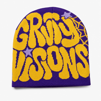 Nite Fury Purple & yellow Streetwear Warm Beanie