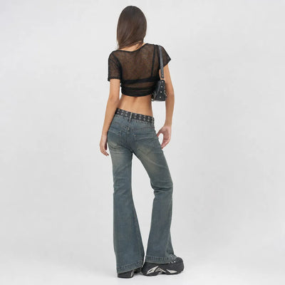 Nite Fury Studded Metal Punk Belt